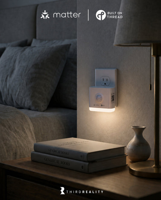 THIRDREALITY Smart Night Light-T installed in a bedroom