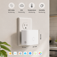 Dimensions and 4-in-1 monitoring: CO2, VOC, Temperature, Humidity