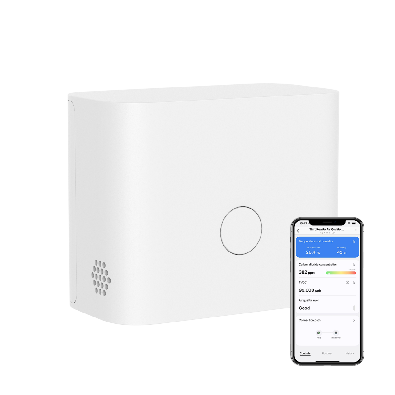 THIRDREALITY Smart Air Quality Sensor - main product with app
