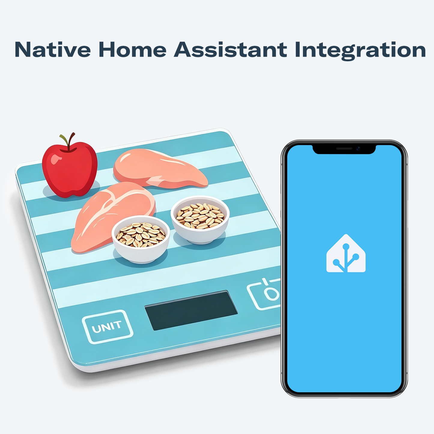 Smart Scale ZS1 features: Zigbee 3.0, 2 AAA batteries, precision weighing, native Home Assistant integration