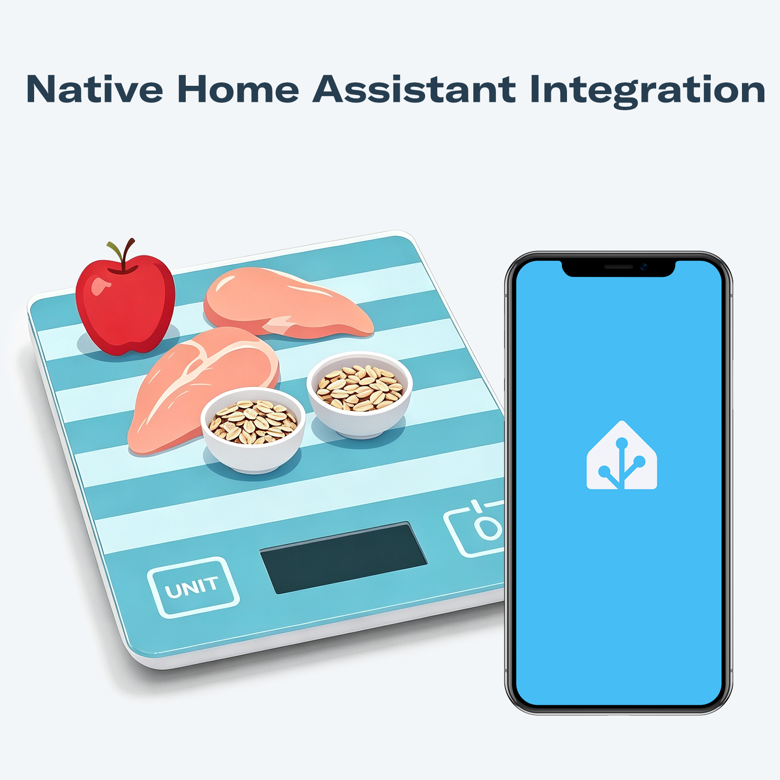 Smart Scale ZS1 features: Zigbee 3.0, 2 AAA batteries, precision weighing, native Home Assistant integration