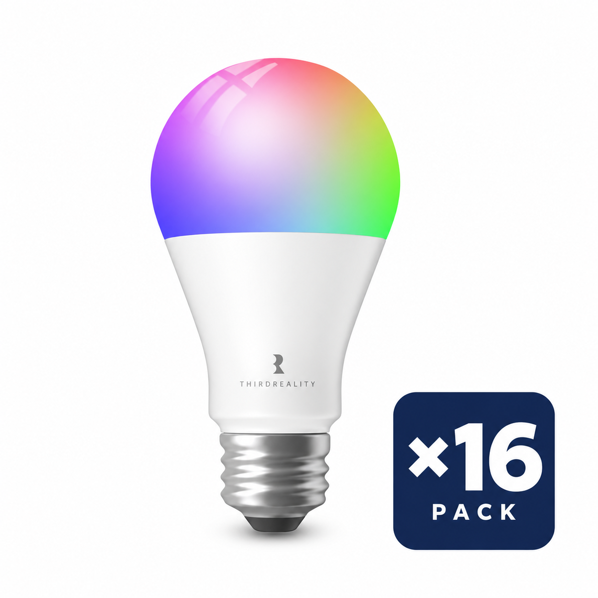 THIRDREALITY Smart Color Bulb ZL1 A19 E26 – 16-Pack, single product shown with a 16-pack quantity badge.