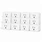 THIRDREALITY Smart Plug Gen2 12-Pack | Power Metering, showing 12 individual products in a compact staggered group on white.