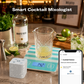 Smart cocktail mixologist with voice-guided pouring