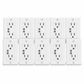THIRDREALITY Smart Wall Outlet ZW1 10-Pack | US, showing 10 individual products in a compact staggered group on white.
